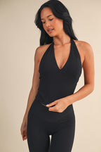 Core Align™ Plunge Halter Tank
