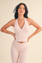 Core Align™ Plunge Halter Tank