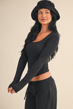 SEEN OFF-DUTY™ Square Neck Long Sleeve